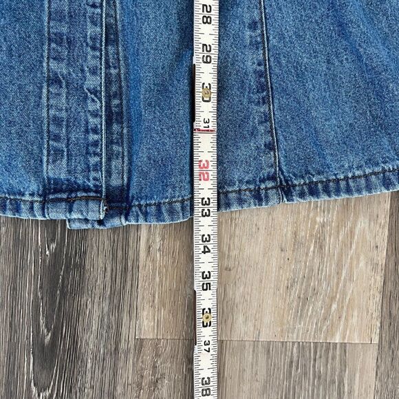 MADE IN THE SHADE Vintage Denim Dress Long Sleeve Button Down Made in USA - Picture 8 of 11